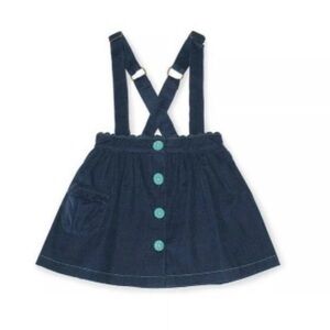 Matilda Jane Navy Skirt with Teal Buttons